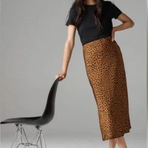 Vetta The Reversible Satin Midi Skirt NWT Size Small